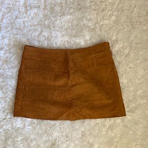 Brown Mini Skirt Size L